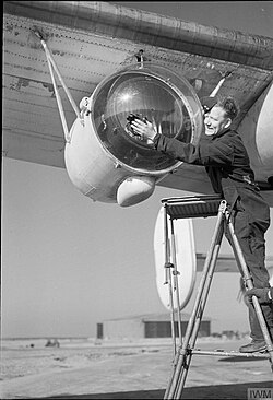 Leigh Light fitted to a Royal Air Force Coastal Command Liberator, 26 February 1944