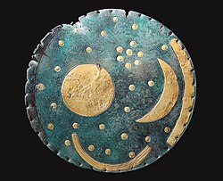 Nebra sky disk, Únětice culture, Germany, c. 1800 BC
