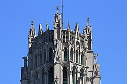 Detail of the tower's crown