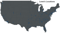 Lowe's locations in the United States