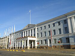 The Helsinki City Hall houses the City Council of Helsinki.
