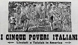 Songsheet about the 1899 lynching of Italians in Tallulah. Published on the Huffington Post