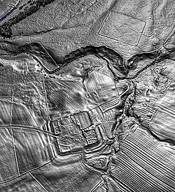 A lidar view of Bremenium Roman fort, vicus and Birdhope camps together with later Medieval ridge and furrow in Northumberland
