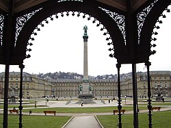 The Jubiläumssäule on the Schlossplatz in Stuttgart