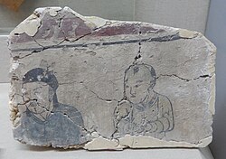 Fragment of a tomb mural showing a Khitan boy