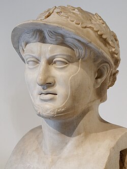 Bust of Pyrrhus, found in the Villa of the Papyri at Herculaneum, now in the Naples Archaeological Museum