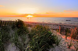 Cape Cod Bay, a leading tourist destination in Massachusetts