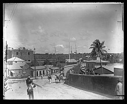 Colonial Wall surrounding Santo Domingo, in 1899, Allison V. Armour Expedition