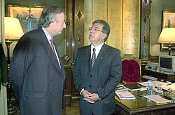 Duarte with Argentine President Néstor Kirchner in 2004