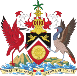 The coat of arms of Trinidad and Tobago