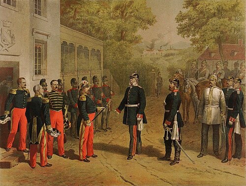 Surrender of Napoleon III after the Battle of Sedan, 1 September 1870