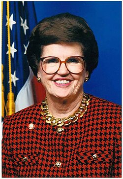 Barbara Vucanovich of Nevada was the first Hispanic woman to serve in the U.S. Congress (1995–97).
