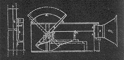 Construction drawing for one of Russolo's intonarumori