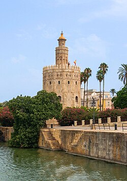 The Torre del Oro is another example of Almohad architecture in the city.