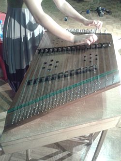 Tuning of a hammered dulcimer (southeastern Slovenia)