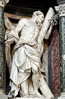 Statue of Andrew in the Archbasilica of St. John Lateran by Camillo Rusconi (1713–1715)
