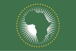 Flag of Africa, used to identify with a civic nationalist identity of African people