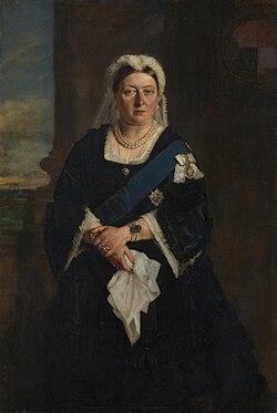 Victoria admired Heinrich von Angeli's 1875 portrait of her for its "honesty, total want of flattery, and appreciation of character".[148]