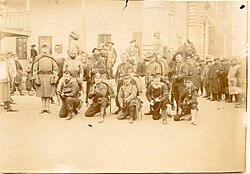 Representative Allied army and naval personnel