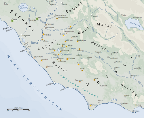 The Latin League before Rome's expansion