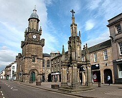 The high street of Forres, 2004