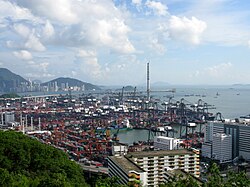 Hong Kong is one of the world's busiest container ports.
