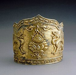 Liao dynasty dragon crown, created in the Song dynasty and gifted to the Liao as tribute[118]