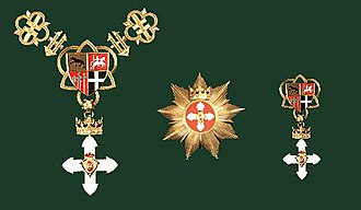 Set of Order with Golden Chain: Golden Chain and Order, Star, Cross (badge)