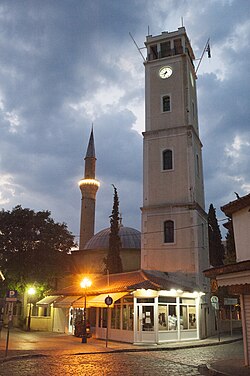 View of the clock tower.