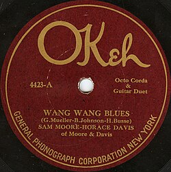 "Wang Wang Blues", 1921