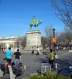 Continental Army Plaza in the Williamsburg section of Brooklyn in New York City