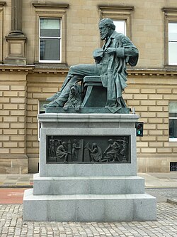 The James Clerk Maxwell Monument in Edinburgh, by Alexander Stoddart. Commissioned by The Royal Society of Edinburgh; unveiled in 2008