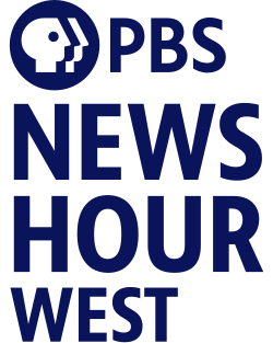 Logo of PBS News Hour West, Western edition of PBS News Hour