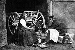 Medic and German officer after the battle of Wörth