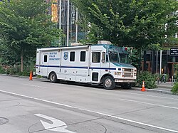 Seattle command vehicle of the police department