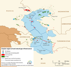 Kazakhstan has one of the largest proven oil reserves in the Caspian Sea region.