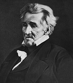 A mezzotint after a daguerreotype of Jackson in 1845