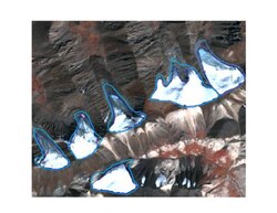 Reduction of glacier area in the Borkoldoy range (1965–2010)