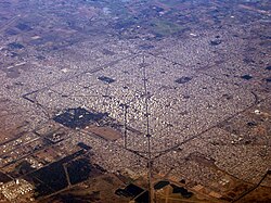 La Plata in Argentina is based on a perfect square with 5196-meter sides, and was designed in the 1880s as the new capital of Buenos Aires Province.[148]