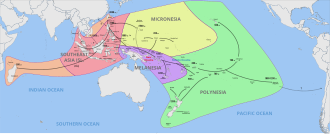 Chronological dispersal of the Austronesian peoples[35]