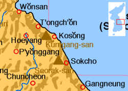 Location of Seoraksan.