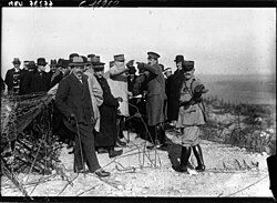Alfonso XIII visiting Verdun in 1919