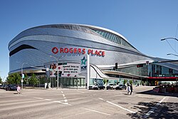Rogers Place arena in Edmonton, Alberta, Canada