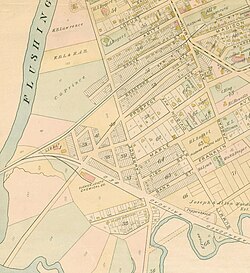 Map of Flushing in 1891