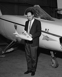 Dale Reed with small M2-F1 model