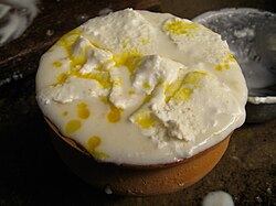 Lassi is a fermented food prepared from yogurt, water and mango pulp