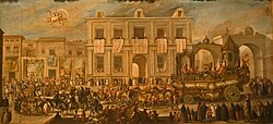 1747 parade organized by the workers of the Royal Tobacco Factory