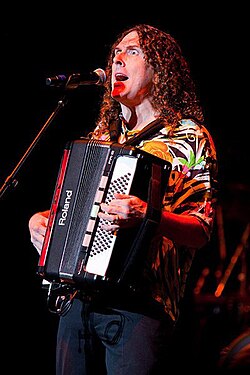 "Weird Al" Yankovic performing live in concert during his 2010 tour