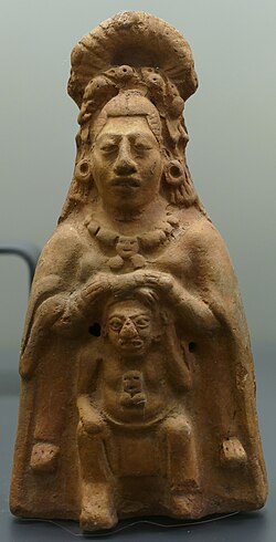 Ceramic portrait of a Maya noblewoman, Jaina Island, Mexico, 600–800 CE
