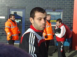 Mascherano with Liverpool in 2008